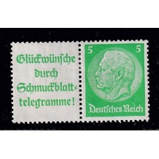 ALEMANIA 1934 ESTAMPILLAS SE-TENANT ZUSAMMENDRUCKE NUEVAS CON GOMA DE GRAN CALIDAD MI W88.1 12 €